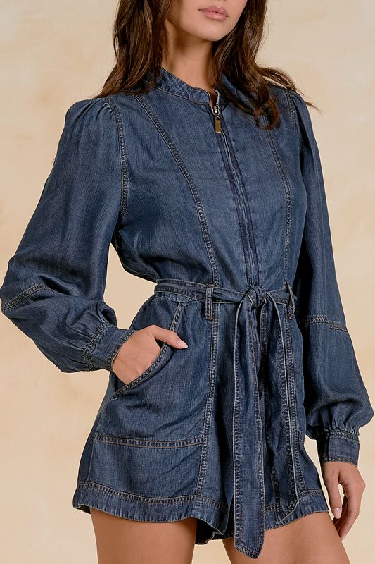 L/S Denim Romper