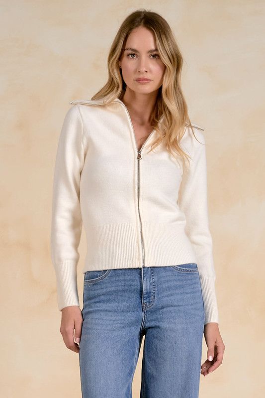 Zip Front Cardi