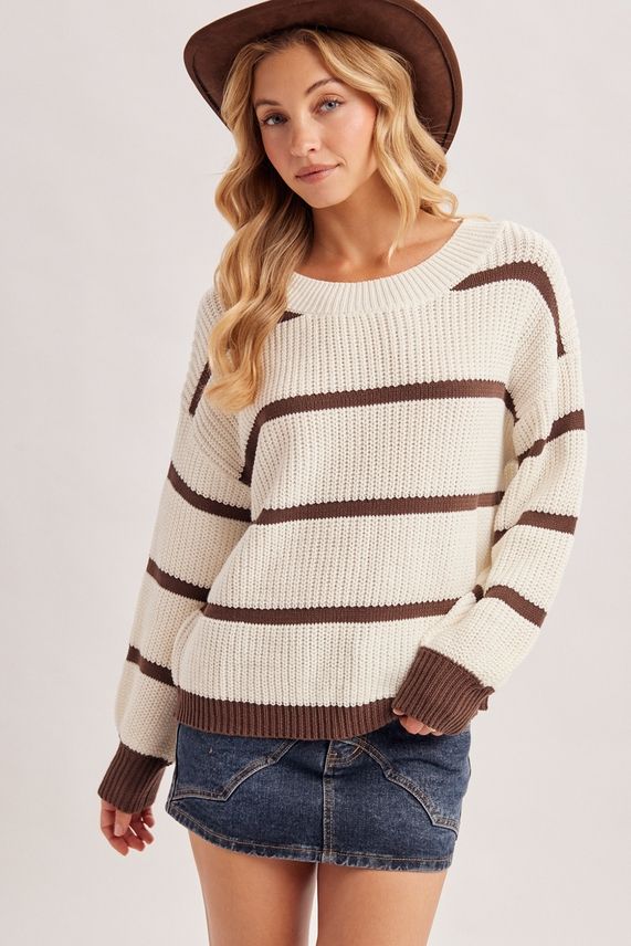 Slouchy Stripe Sweater