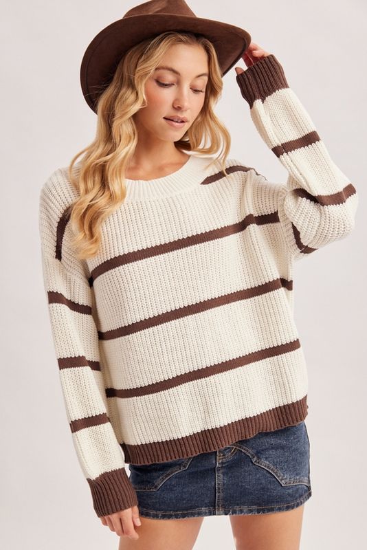 Slouchy Stripe Sweater