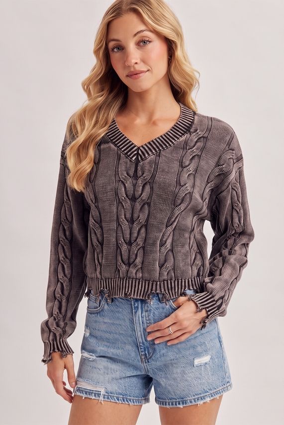 Chunky Cable Knit Sweater