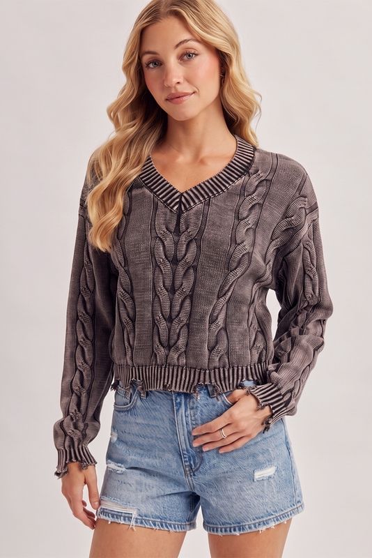 Chunky Cable Knit Sweater