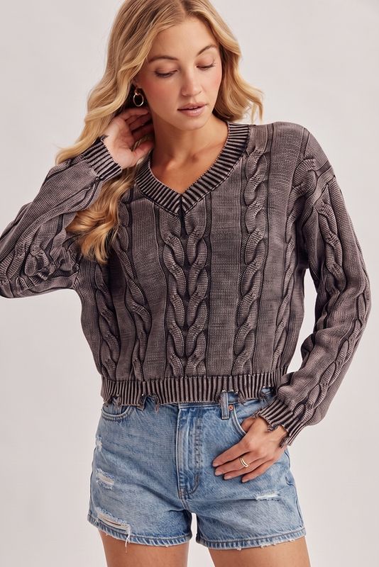 Chunky Cable Knit Sweater