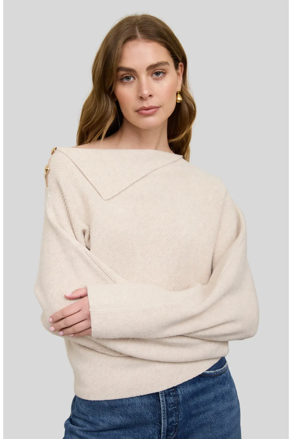 Shoulder Detail Sweater