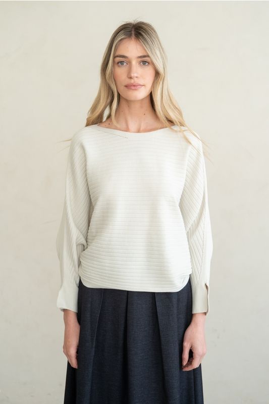 Ribbed Dolman Top