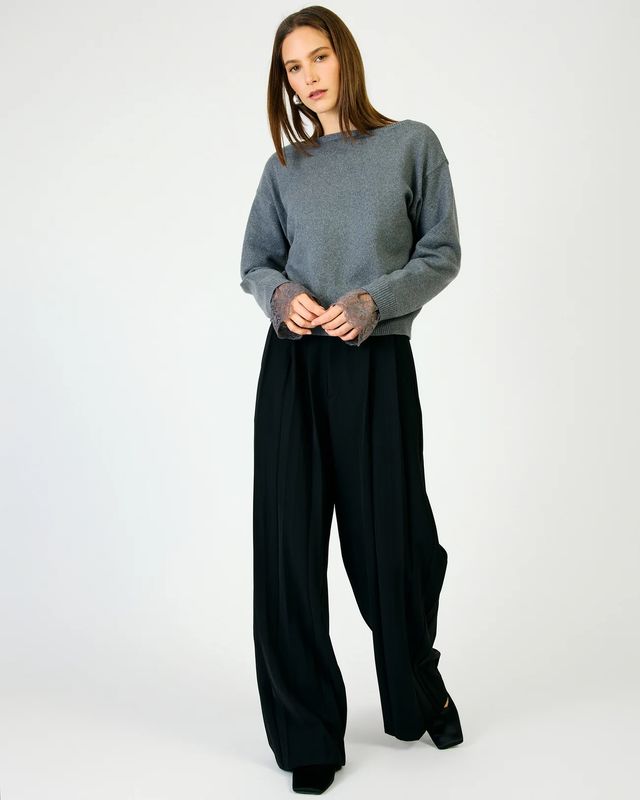 Adelina Lace Trim Sweater