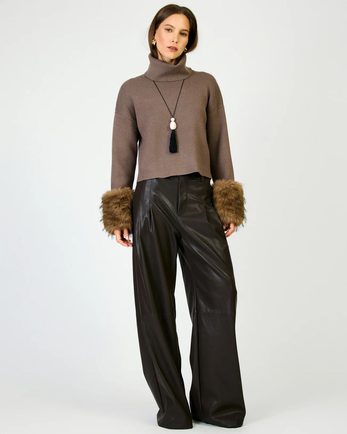 Hadley Fur Trim Sweater