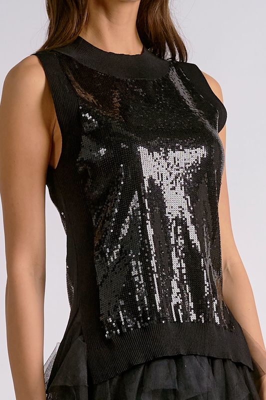 S/L Sequin Top