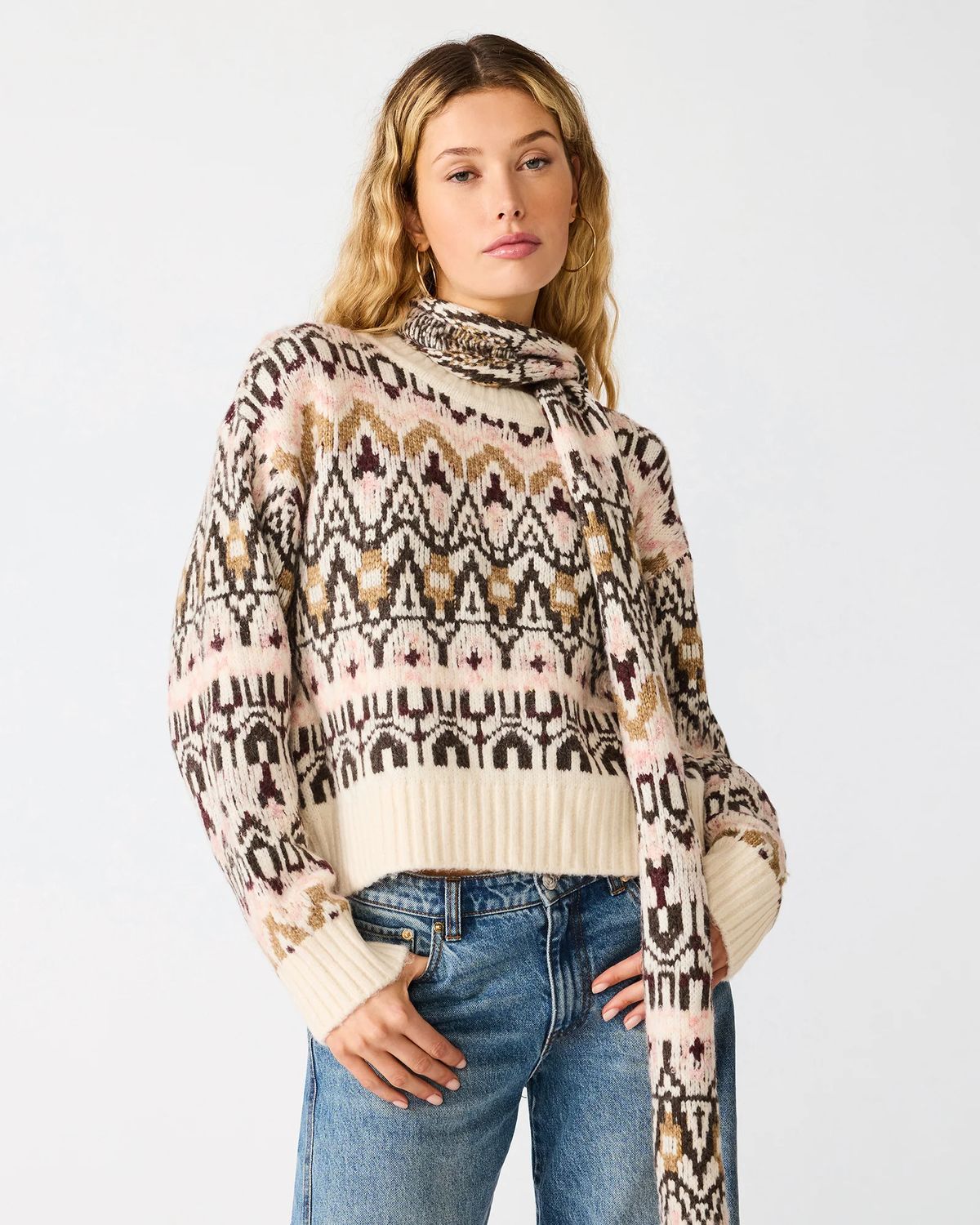 Mindie Sweater w/Scarf