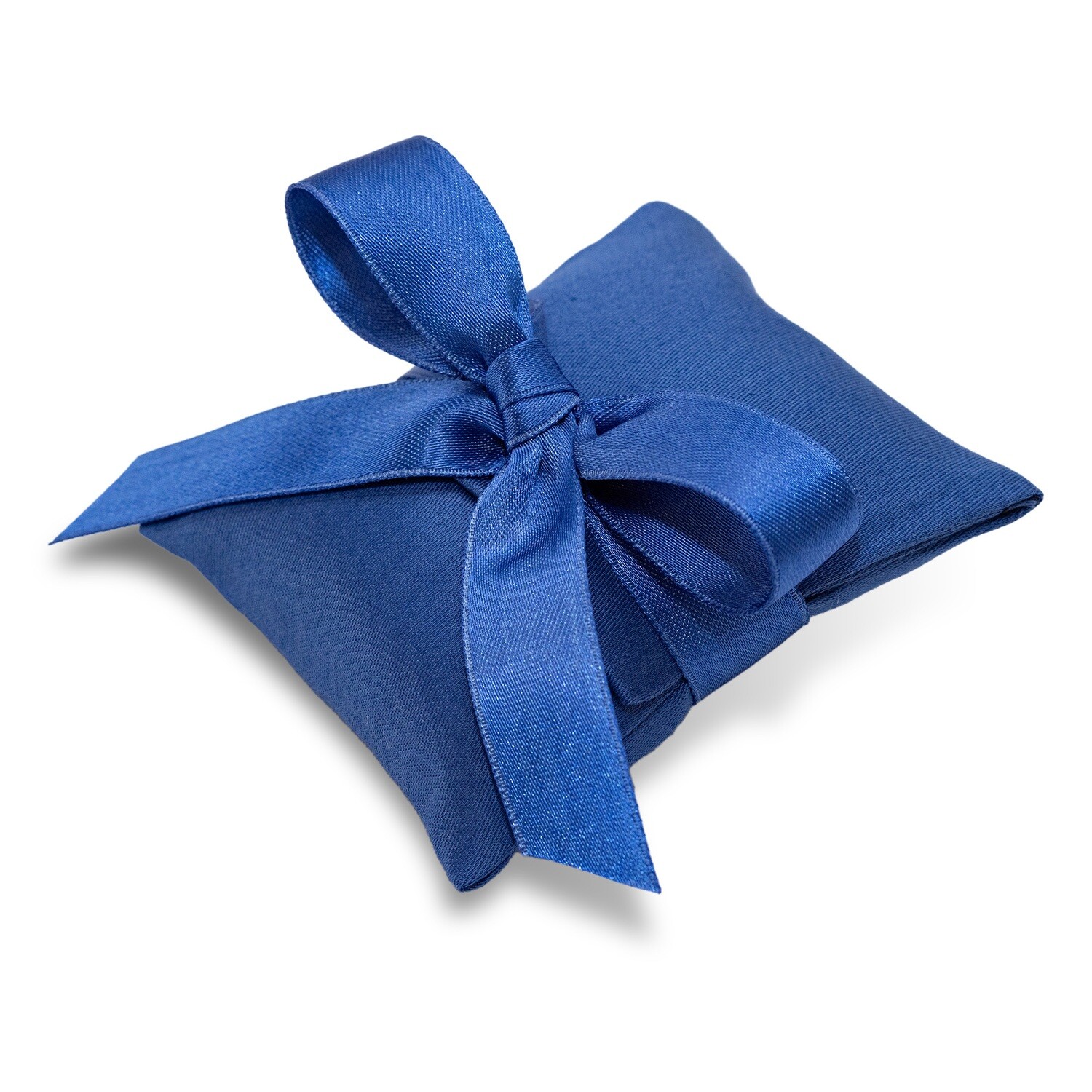 BUSTINA QUADRATA COTONE BLU