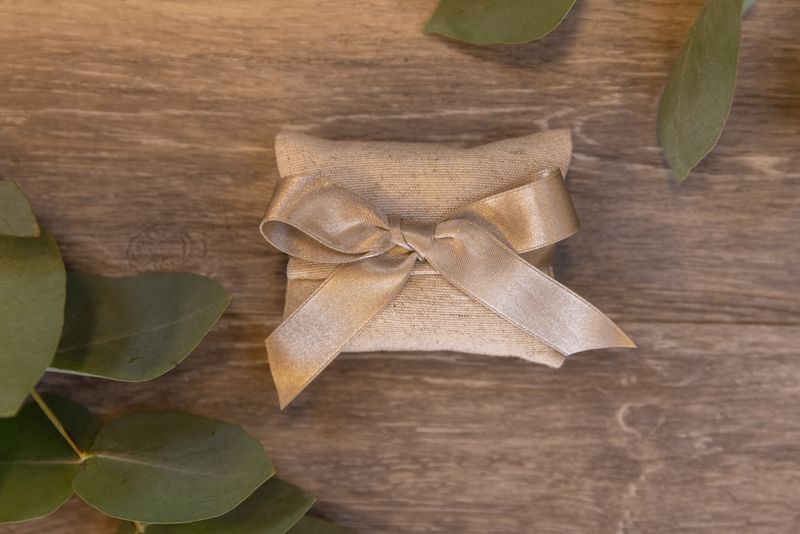 BUSTA BOMBONIERA CANETE’ TORTORA  ARTIGIANALE