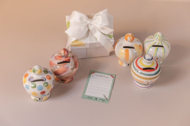 BOMBONIERA SALVADANAIO E SALVA SOGNI