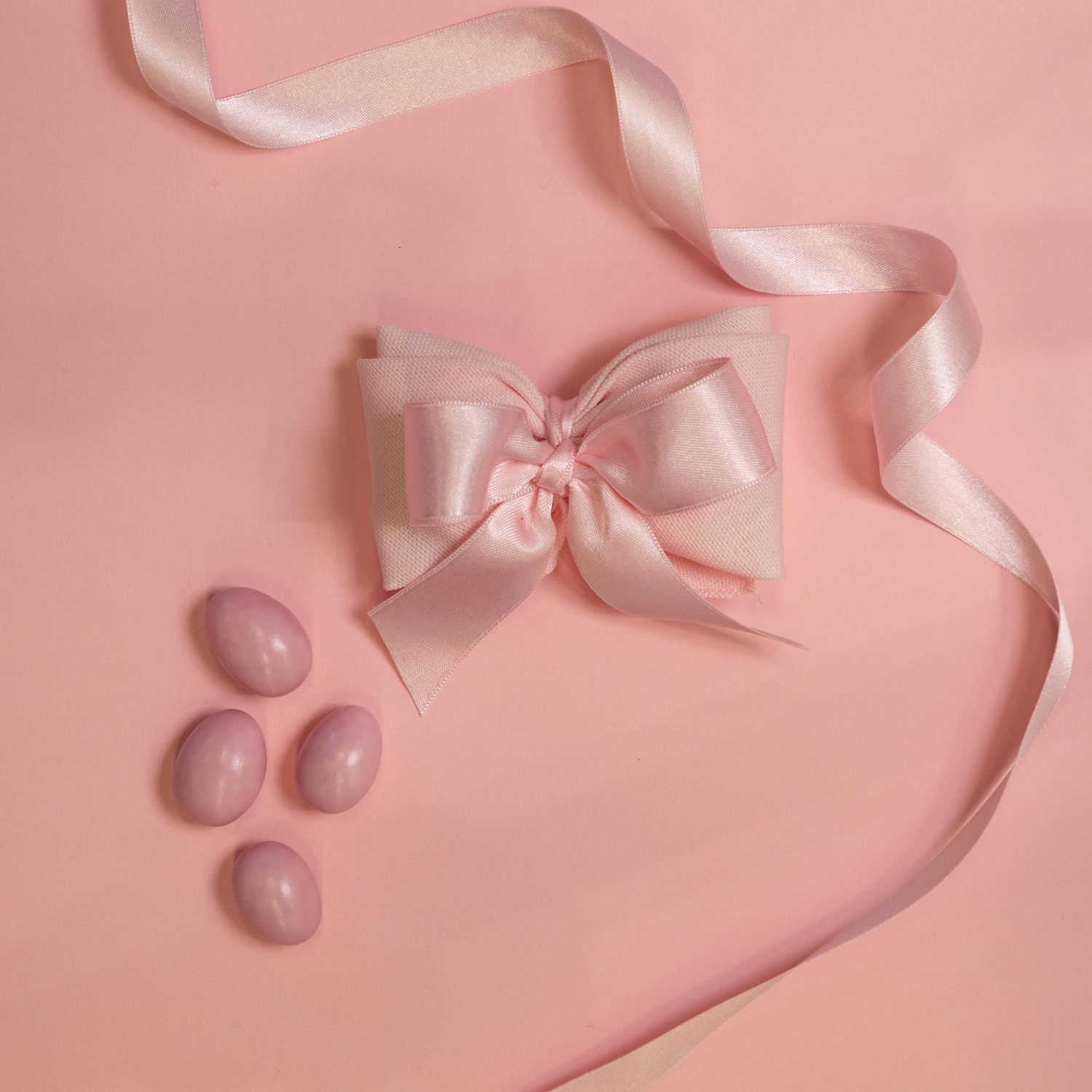 SACCHETTO BOMBONIERA GABARDINE DI COTONE ROSA ARTIGIANALE