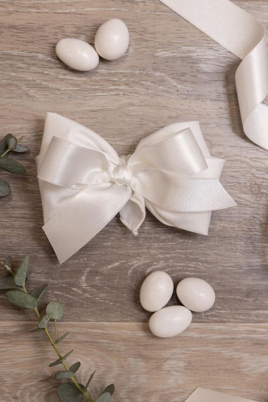 SACCHETTO BOMBONIERA COTONE BIANCO ARTIGIANALE