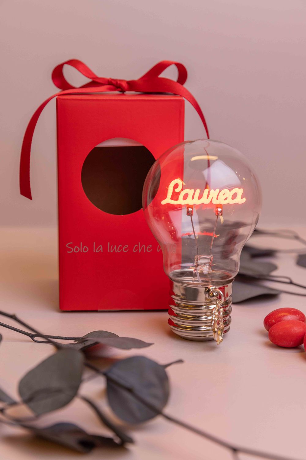 BOMBONIERA LAMPADA LAUREA