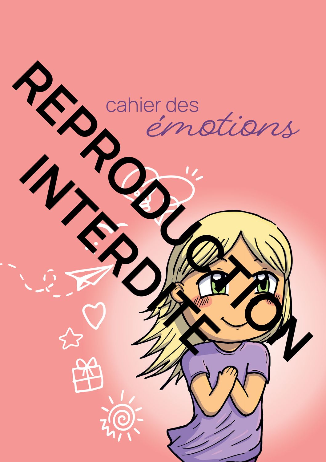 Cahier d'écriture - Cahier des Émotions - Enfant Heureux
