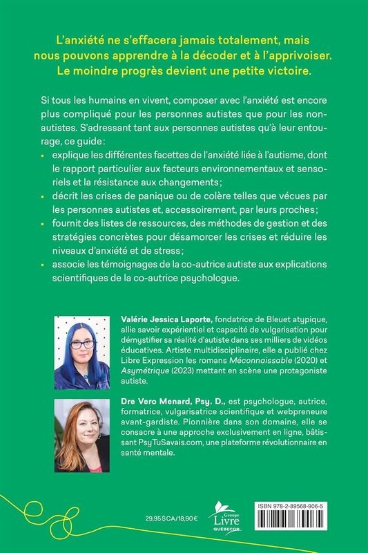 Livre Autisme et Anxiété