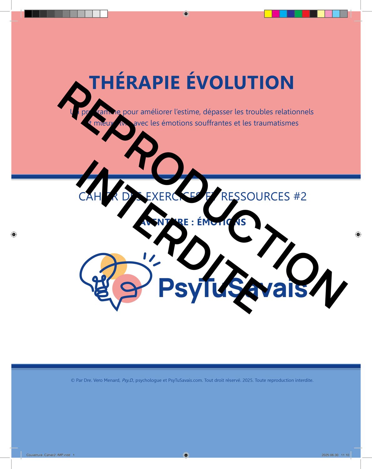 Thérapie Évolution - Cahier #2 - ÉMOTIONS