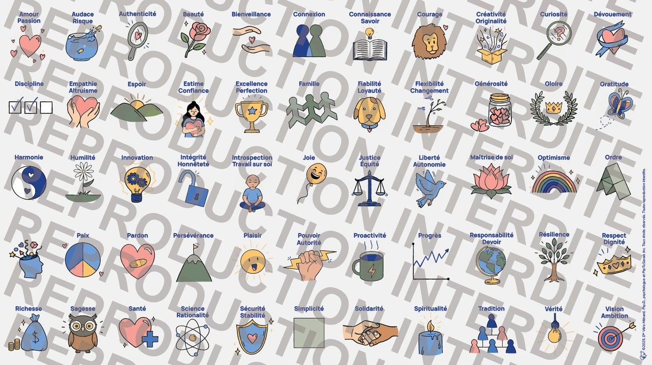 AFFICHE VIE - Les valeurs