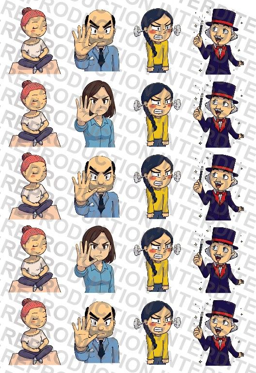 Feuille Autocollants - Les MODES #1