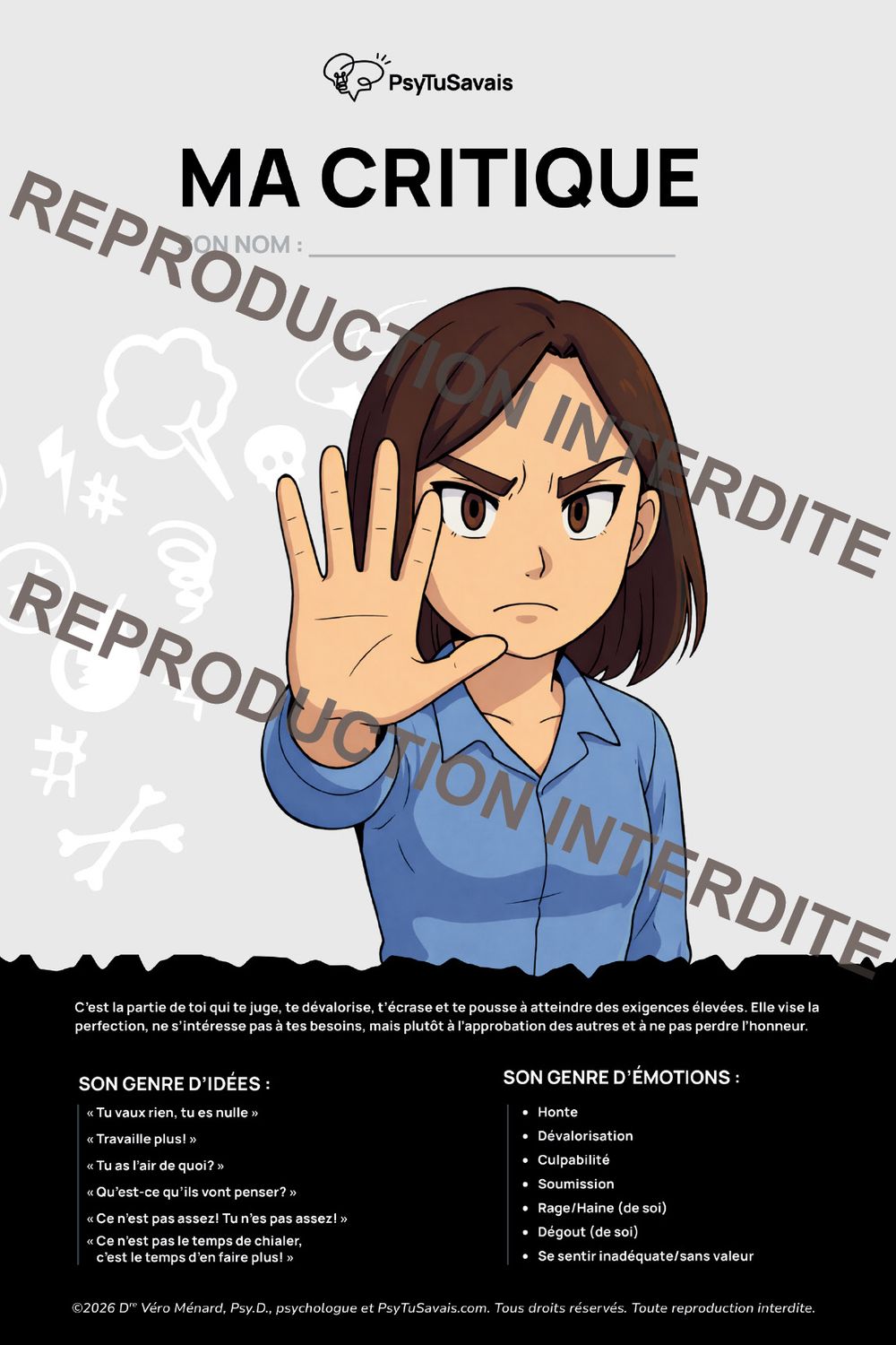AFFICHE BAMS - La Critique (féminin)