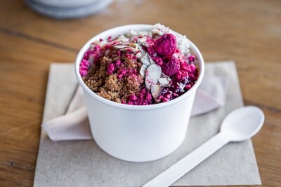 Oat Bowl Plum Compote & Crumble