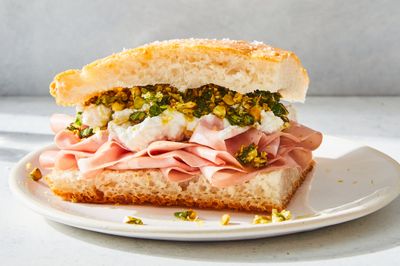 Focaccia Sandwich Mortadella