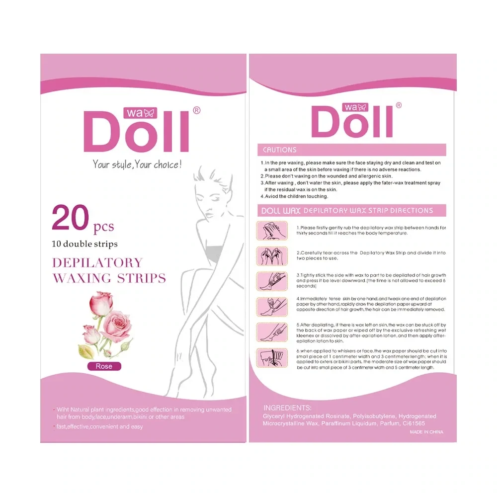20pcs/Pack Throw-Away Depilatory Waxlng Strips Paper