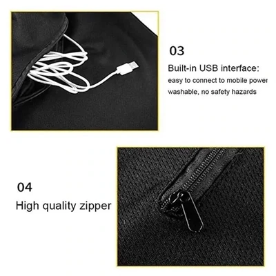 45X80cm Usb Electric Heating Shawl Washable 3 Heat Settings With Timing Function Heated Blanket