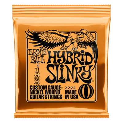 HYBRID SLINKY NICKEL WOUND ELECTRIC GUITAR STRINGS 9-46 GAUGE