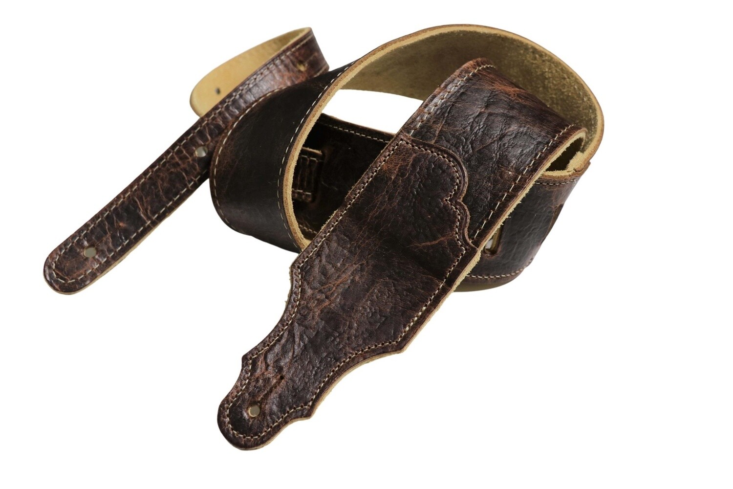 FS-AB-CH 2.5&quot; Chocolate American Bison Guitar Strap