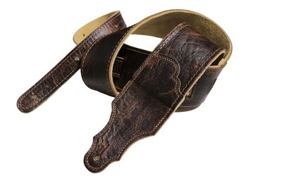 FS-AB-CH 2.5&quot; Chocolate American Bison Guitar Strap