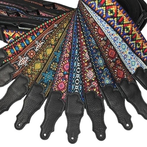 F1--LB 2&quot; Retro Folk Weave Guitar Strap