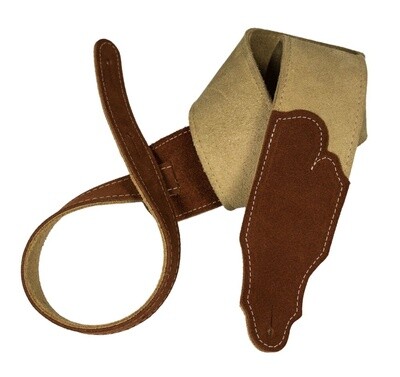 FSS2-OL-RU 2.5&quot; OLIVE Sedona Suede Guitar Strap