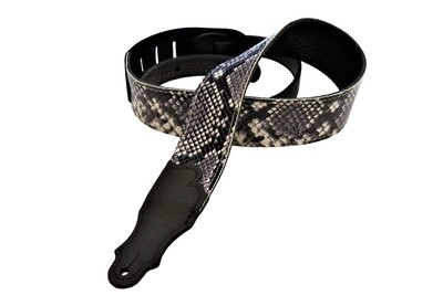FSA-SN-BK 2&quot; Snakeskin Ball Glove Guitar Strap