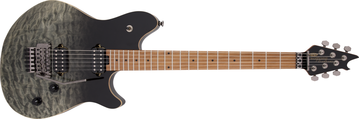 WOLFGANG® WG STANDARD QM Baked Maple Fingerboard, Black Fade