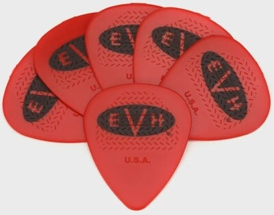EVH Eddie Van Halen Signature Guitar Picks - Red .73mm 6-pack
