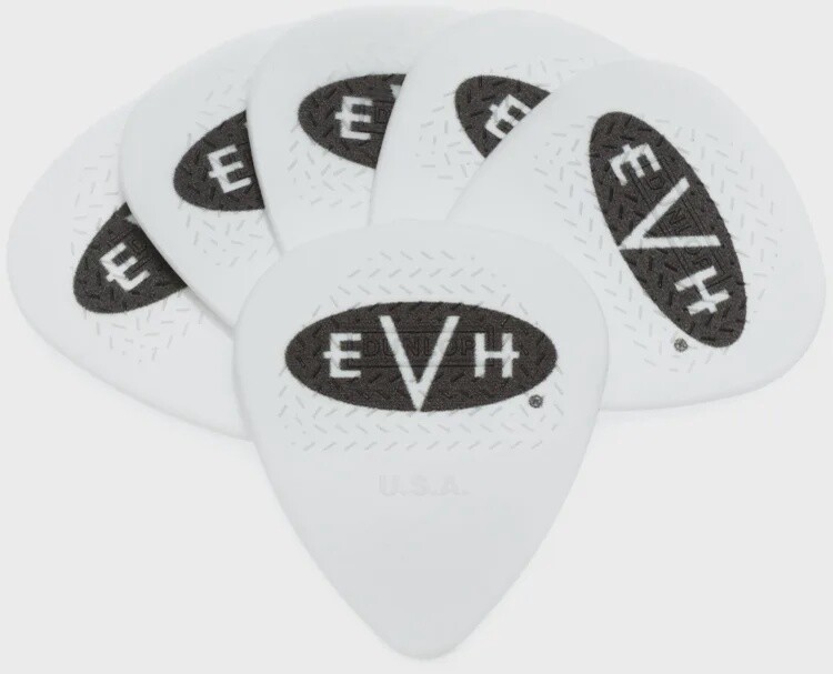 EVH Eddie Van Halen Signature Guitar Picks - WHt/Blk .73mm 6-pack