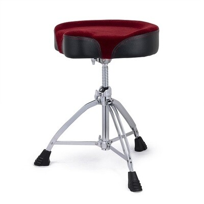 Mapex 800 Series Saddle Throne w/ Red Cloth Top