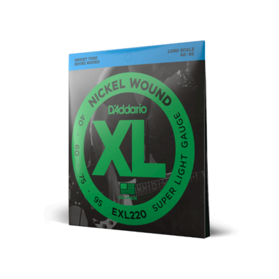 D&#39;Addario 40-95 Super Light, Long Scale, XL Nickel Bass Strings