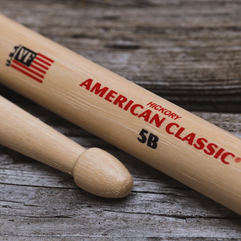 Vic Firth American Classic Hickory Drumsticks Wood 5B