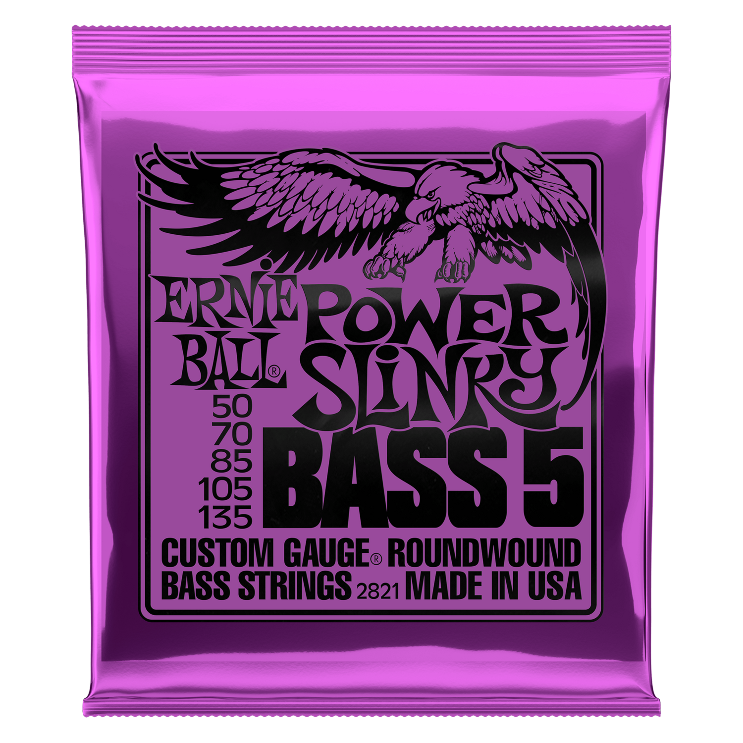 Ernie Ball Strings: Power Slinky 5 String Bass ( 55-110 )