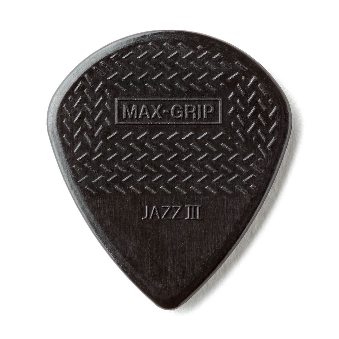 Dunlop Guitar Picks - Nylon Max Grip Jazz III &quot;Stiffo&quot; - ( 6 Pack Black )
