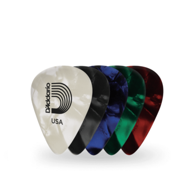 D&#39;Addario  1CAP6-10 Classic Pearl Celluloid Assortment Pack