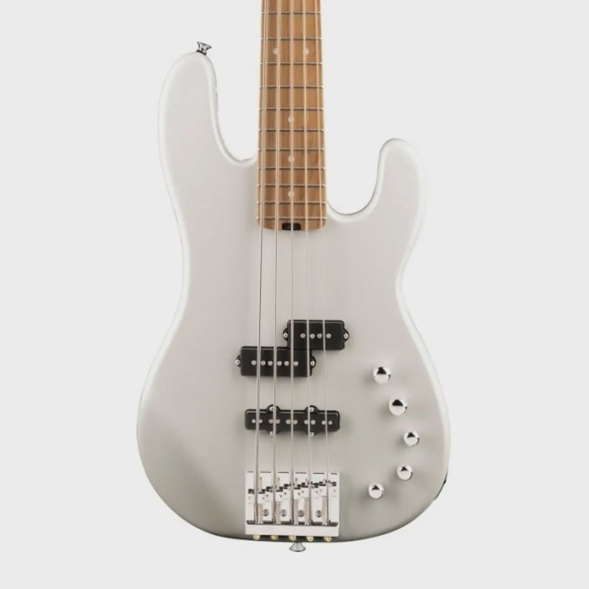 CHARVEL PRO MOD SAN DIMAS PJ V 5 STRING BASS GUITAR PLATINUM PEARL