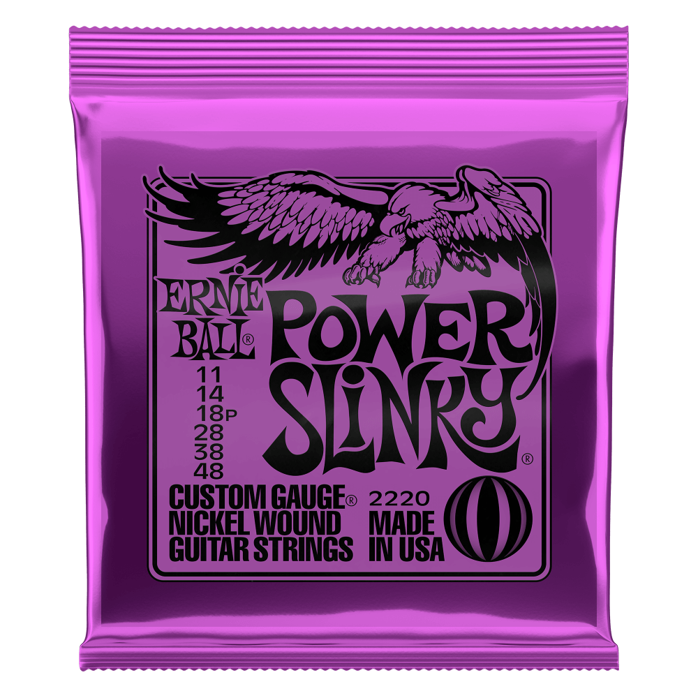 POWER SLINKY NICKEL WOUND ELECTRIC GUITAR STRINGS 11-48 GAUGE