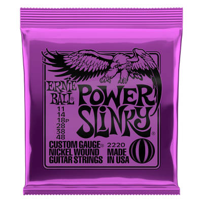 POWER SLINKY NICKEL WOUND ELECTRIC GUITAR STRINGS 11-48 GAUGE