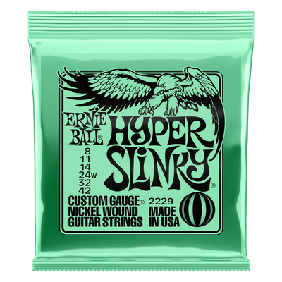 HYPER SLINKY NICKEL WOUND ELECTRIC GUITAR STRINGS 8-42 GAUGE