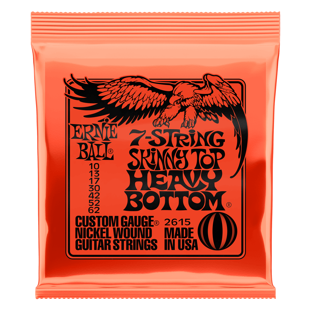 SKINNY TOP HEAVY BOTTOM SLINKY NICKEL WOUND 7-STRING ELECTRIC GUITAR STRINGS 10-62 GAUGE