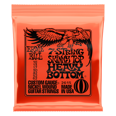 SKINNY TOP HEAVY BOTTOM SLINKY NICKEL WOUND 7-STRING ELECTRIC GUITAR STRINGS 10-62 GAUGE